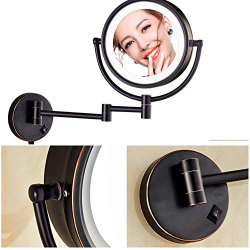 Miroir de maquillage mural haut de gamme 8,5 pouces avec rotation 360° - 6