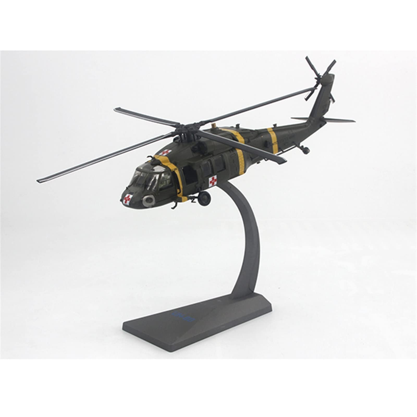 Modellino di Aerei in Piccola Scala Scala 1/72 Uh-60 per Elicottero Air Ambulance Modello Militare Caccia Americano Kit di Costruzione di Modello Finito(A)