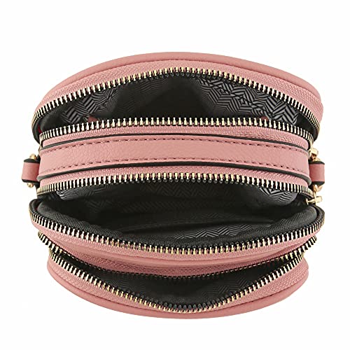 Image of FashionPuzzle Multi Pocket PU Leather Casual Medium Crossbody Bag with Adjustable Strap