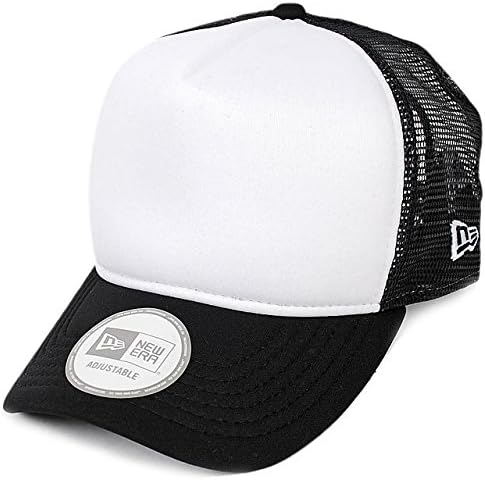 Amazon ニューエラ 無地 プレーン トラッカー メッシュキャップ ブラック ホワイト Newera Plain D Frame Mesh Cap Black 黒 白 帽子 メンズ レディース Uvカット ニット 通販