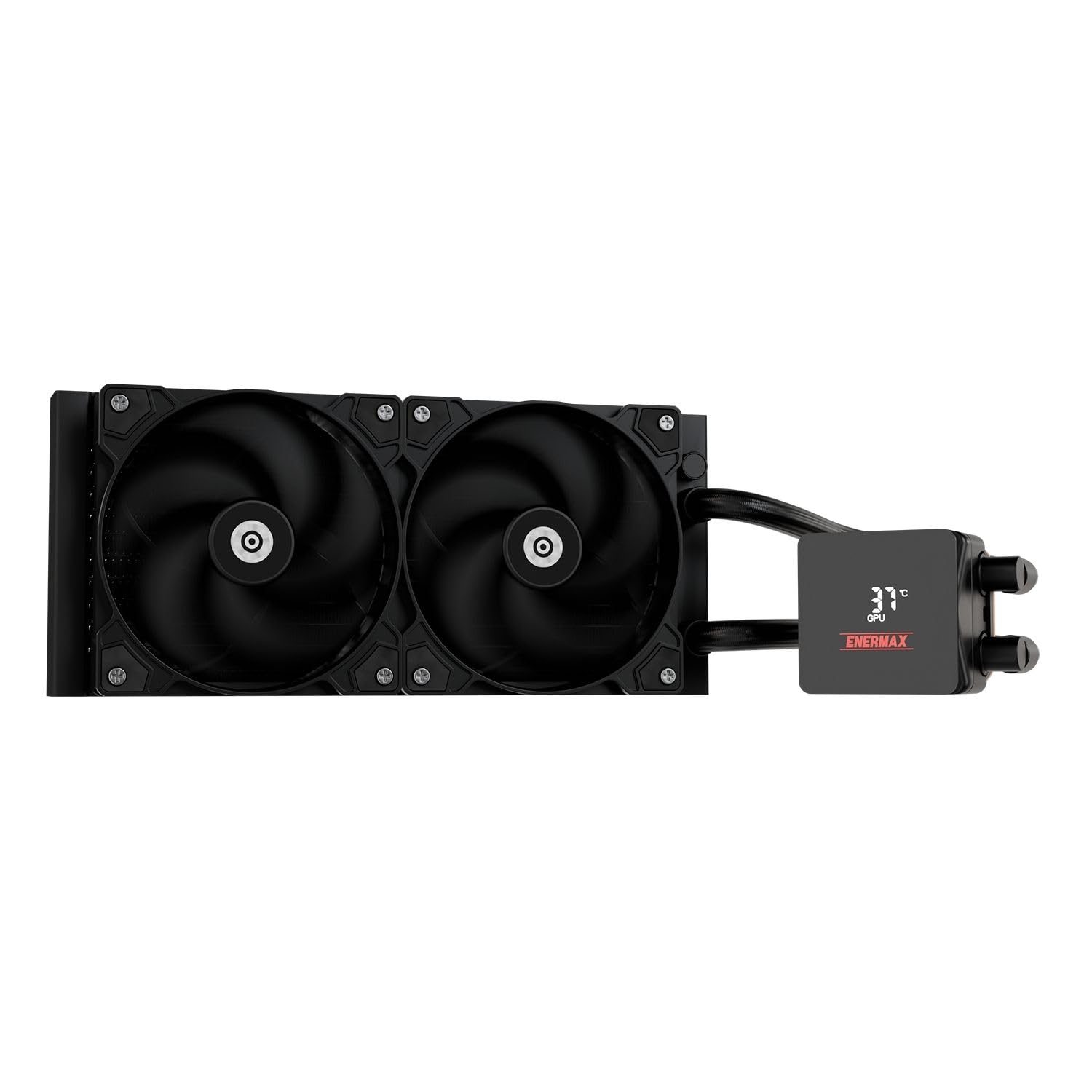 ENERMAX LIQMAX IV 240 mm AIO CPU, raffreddamento ad acqua, Dual Chamber|TDP 360W+|Intel LGA 1851/1700/115x/2066| AMD AM5/AM4 |Display digitale |2 X 120 PWM Performance Flow Fan |ELC-LMIV240-SF