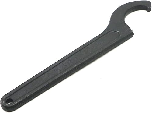 Miniatura 2 de LingGan Llave inglesa de gancho C para tuerca redonda de 2.165-2.441 in, herramienta de llave de gancho ajustable negra, herramientas de mano de