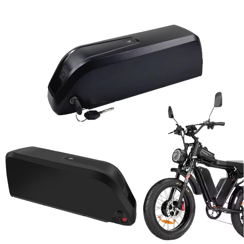 Batterie per biciclette elettriche Hailong Generation II 36V 48V 52V 20Ah 25Ah 28Ah 21700 e 18650 Adatte per motori Bafang/Brushless/Aw (48V15Ah)