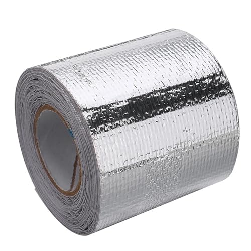 5m Exhaust Heat Tape Manifold Downpipe High Temperature Bandage Tape Silver Adhesive Tape