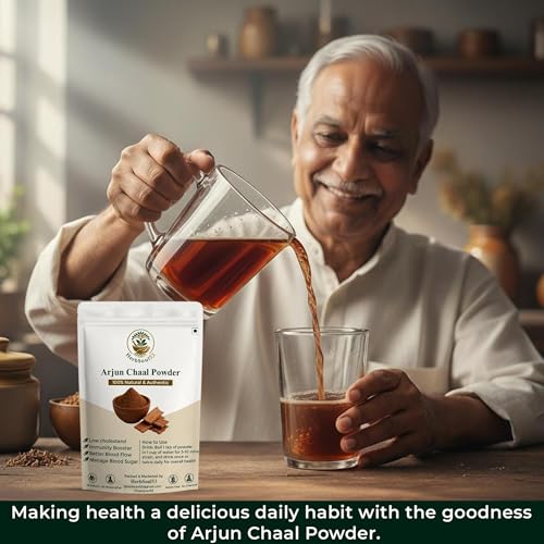 Image of Arjun Ki Chaal Powder 250 Gram - Natural & Pure Arjun Chaal Organic Powder For Men & Women | Arjuna Bark Supports Heart Health & Promote Good Cholesterol