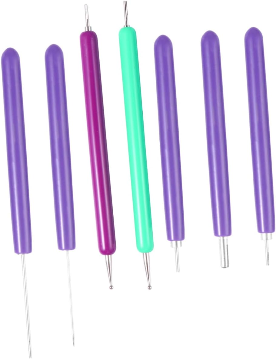 Lurrose 21pcs Material DIY Tools Quilling Paper Painting Paper Craft Tools Quilling Needle Pen Random Color