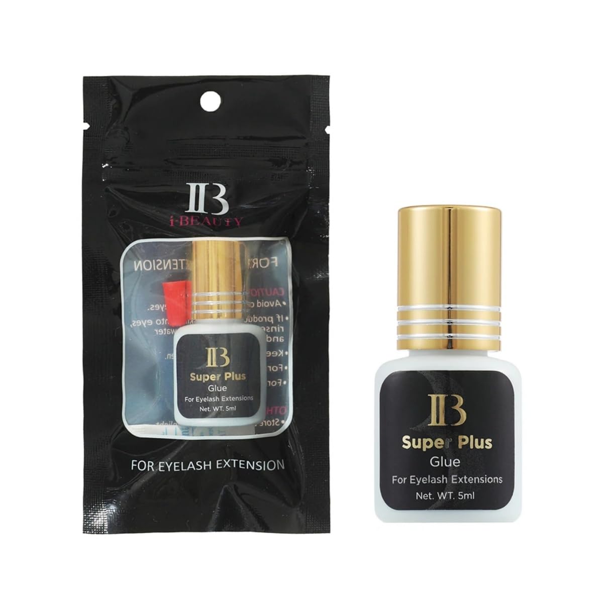 Photo 1 of 1 PCS Eyelash Extensions ibeauty Super Plus Glue 5ml, 1-2 Sec Drying Time, Keep 5-6 Weeks, Low Smoke, Professional Eyelash Extension Glue