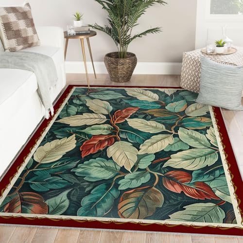 Tapis de chambre descente de lit bleue forêt abstraite - 4