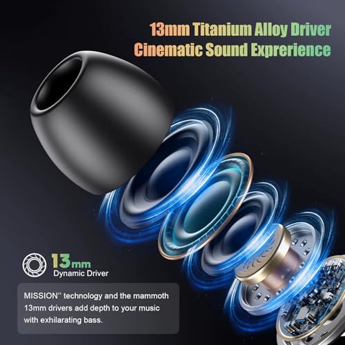 Image of iFAST IF-400 True Wireless Stereo Gaming Earbuds, Quad Mic ENC for Clear Calls, Bluetooth 5.4, Low Latency Gaming, RGB LED, Type-C Fast Charge, 5H /40H Playtime, IPX5 | Black