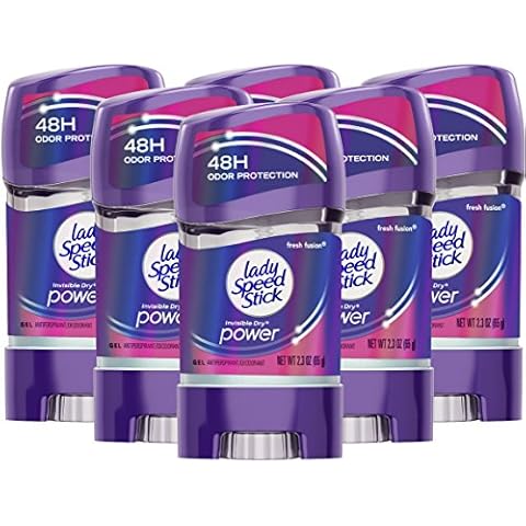 Lady Speed Stick Invisible Dry Power Antiperspirant Deodorant Gel for Women, Fresh Fusion - 2.3 ounce (6 Pack) Cover
