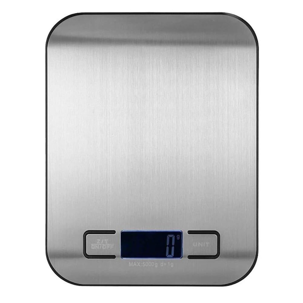Kitchen Scales Digital Stainless Steel Electronic Cooking Stylish Slim Design Food Weighing for