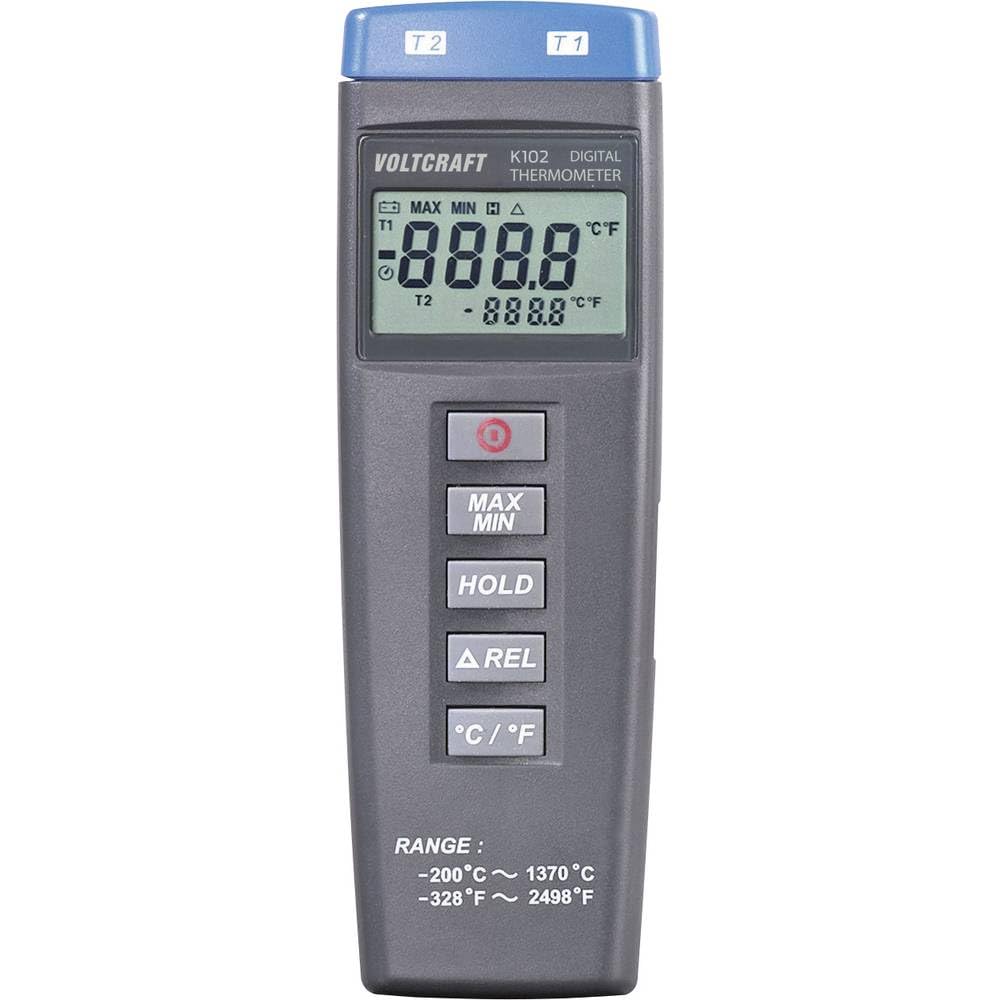 VOLTCRAFT K102 Temperatur-Messgerät -200 - +1370 °C Fühler-Typ K