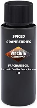 Spiced Cranberries Fragrance Oil Our Version of The Brand Name 1 oz Bottle for Candle Making, Soap Making, Tart Making, Room Sprays, Lotions, Car Fresheners, Slime, Bath Bombs, Warmers......