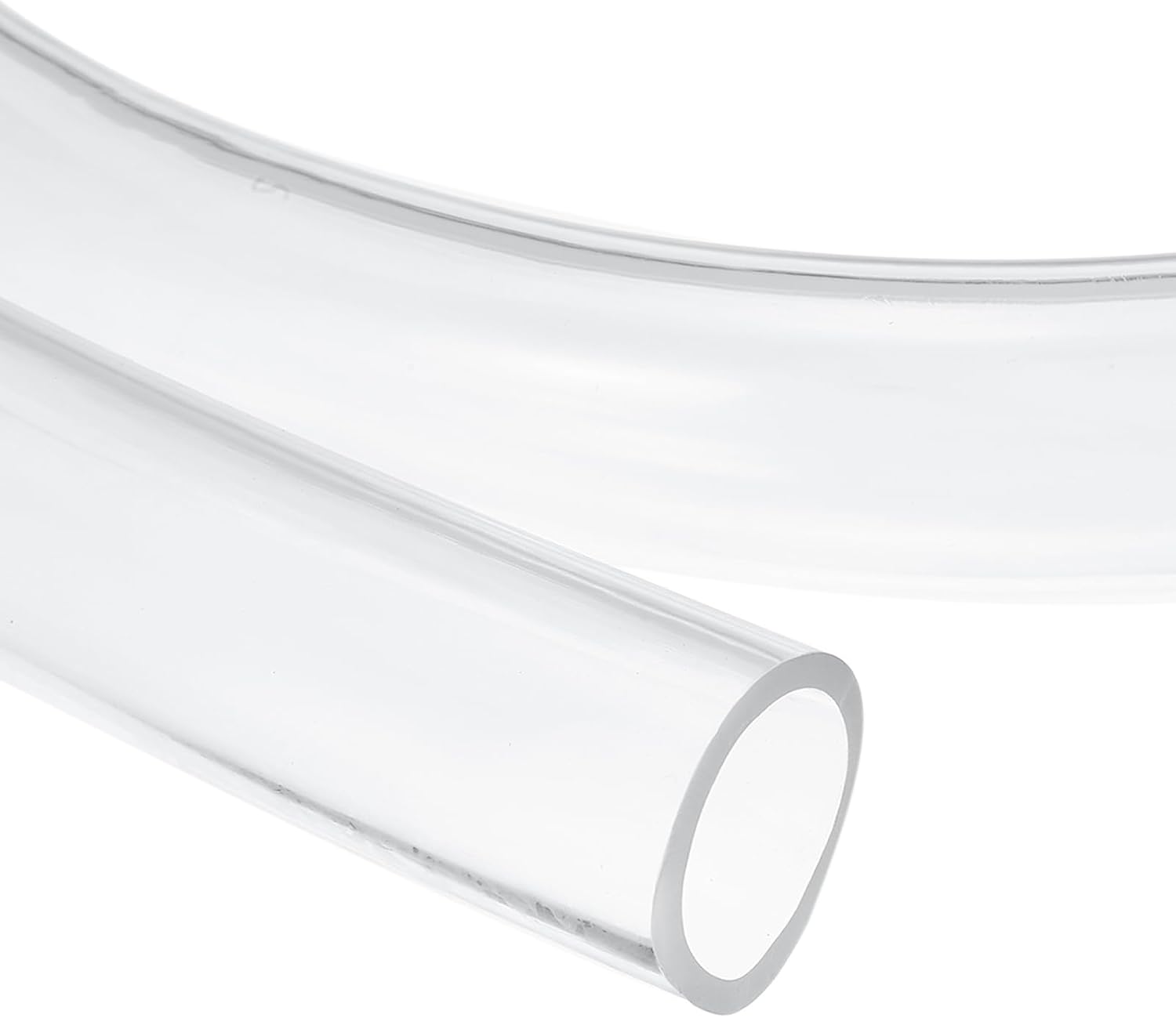 uxcell Clear PVC Tubing, 38mm ID x 44mm OD - 4ft PVC Tube Lightweight Vinyl Hose, Transparent Flexible Plastic Water Tubing for Air Oil Water Transfer Aquarium Irrigation