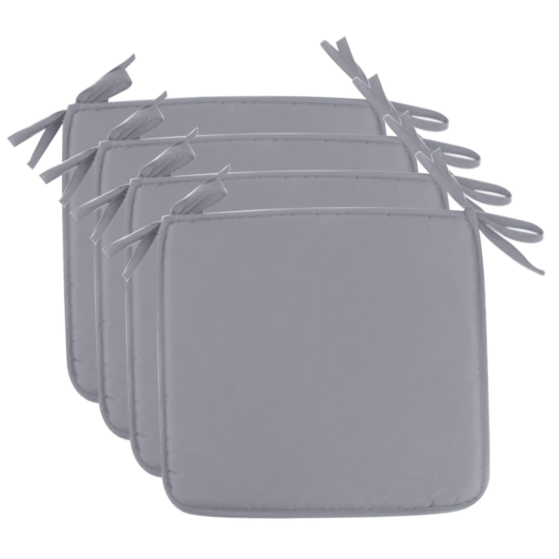 Coussins de chaise de salle à manger carrés lot de 4 galettes de siège haute densité cou