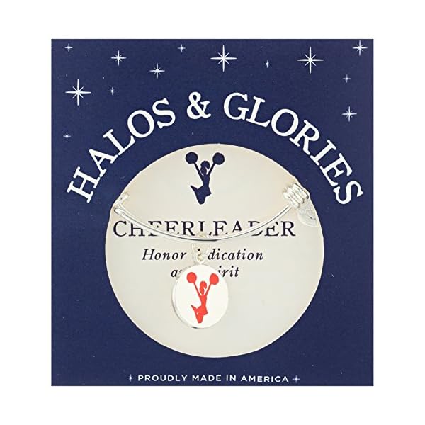 Alex and Ani Halos & Glories, Cheerleading Shiny Silver Bangle Bracelet