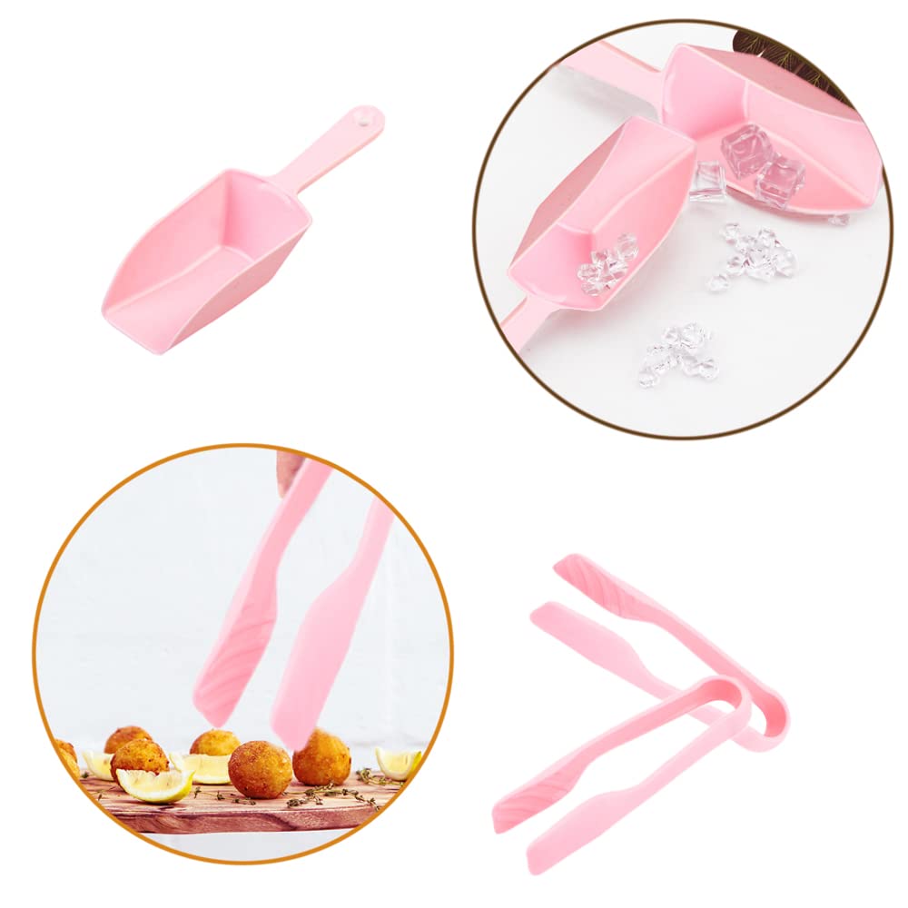 Candy Bar Party Set Pinzas de Candy 3 Piezas Alicates para Hielo 75 Bolsas de Papel con Candy Bar Banner Pala para Hielo Mini Pinza para Servir Juego de Pinzas para Azúcar