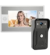 7Inch Wireless Doorbell Camera, Video Door Phone Doorbell, WiFi Video Doorbell, Color TFT LCD Nig...