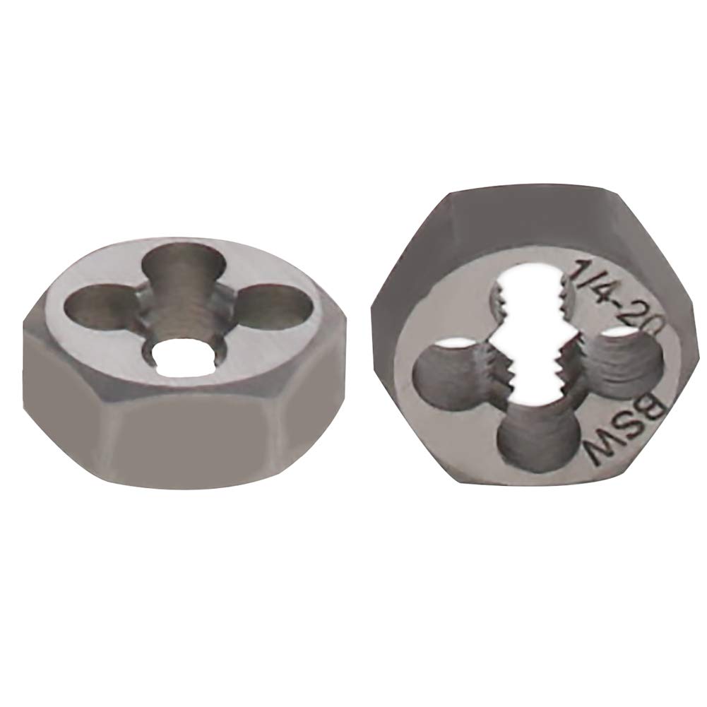 Split Die 1 1/4-20 Carbon Steel Re-Threading Die - Hexagonal Shape For ...