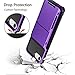 Vofolen for iPhone 6s Case iPhone 8 Wallet iPhone SE 2020 Case Credit Card Holder ID Slot Pocket Dual Layer Protective Bumper Rugged TPU Rubber Armor Hard Shell Cover for iPhone 6 6s 7 8 SE2 (Purple)