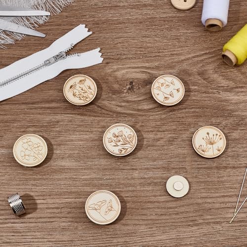 letsinstyle 6 Stück Blumen Magnetischer Nadelhalter Retro Bemalter Magnetischer Nadelhalter Für Nanny Nadeln Nähzubehör Für Kreuzstich Stickerei Handarbeitswerkzeuge