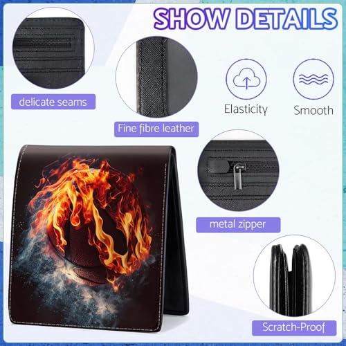 Image of Boys Wallet for Teens, Cool Kids Wallet Basketball for Boys Ages 8-10 9-12 11-15, Funny Leather Bifold Rfid Blocking, Coin Pocket Id Window for Teen Men Youth Guys Birthday Christmas Gifts