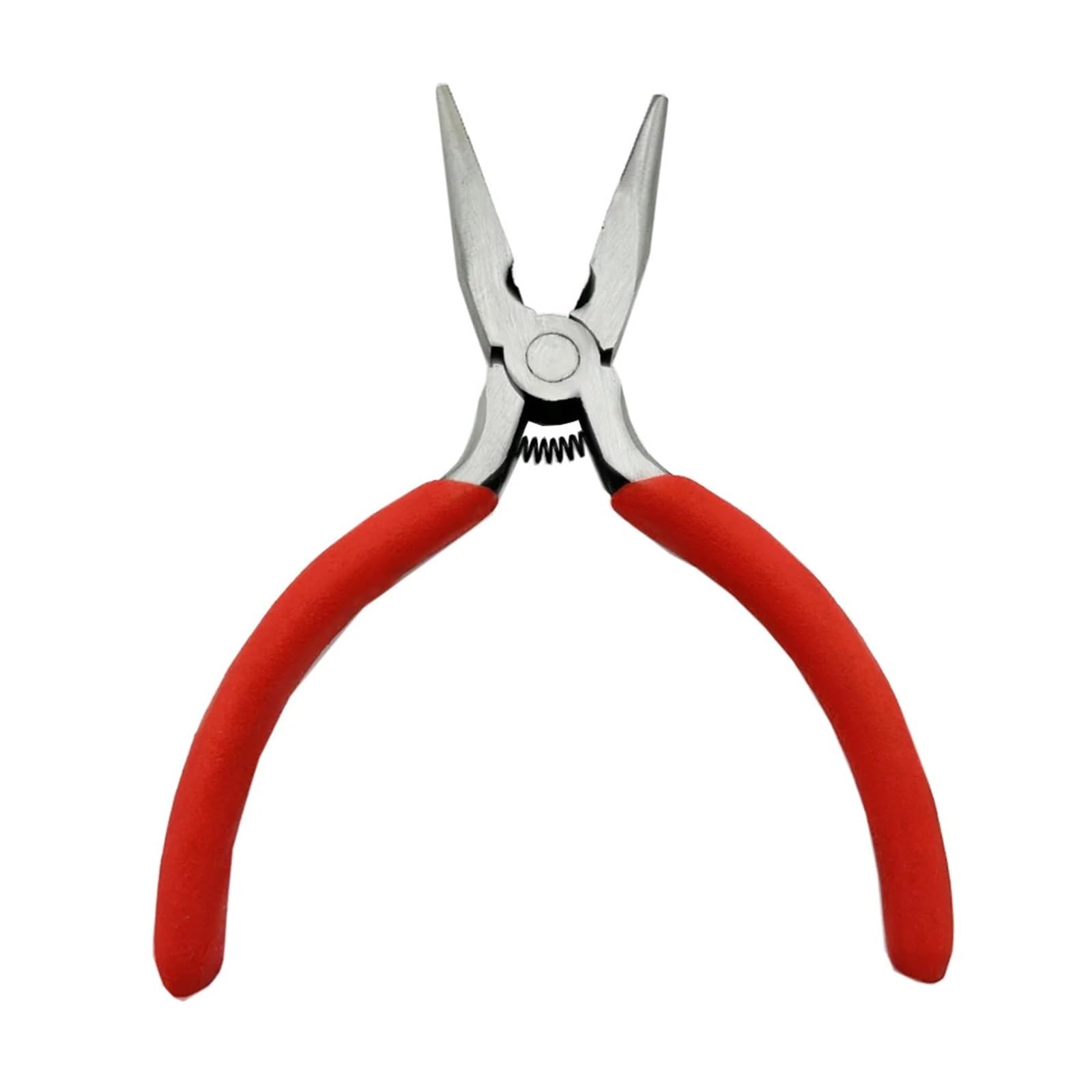 Hudfvioi Full Red Pliers Set Needle Nosed Pliers 5 Inch Hand Prebuilt Wire Long Nose Portable Steel Repair Tool For Electrician Repair Tools(Full Red)