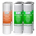 iSpring F6CTO Prefilters for CW31 and Standard Reverse Osmosis RO Water Filter Systems 1-Year Replacement Supply Filter Cartridge Pack Set, No Membrane