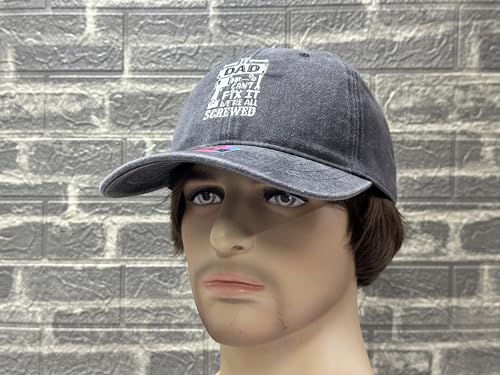 Image of Embroidered Adjustable Baseball Hat for Men Women, Washed Cotton | Premium Embroidery Design, Adjustable Metal Buckle Closure, Simple Lifestyle Wear