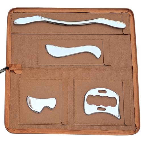 Grattoir musculaire Gua Sha 4 en 1 pour soulager les tensions des tissus mous