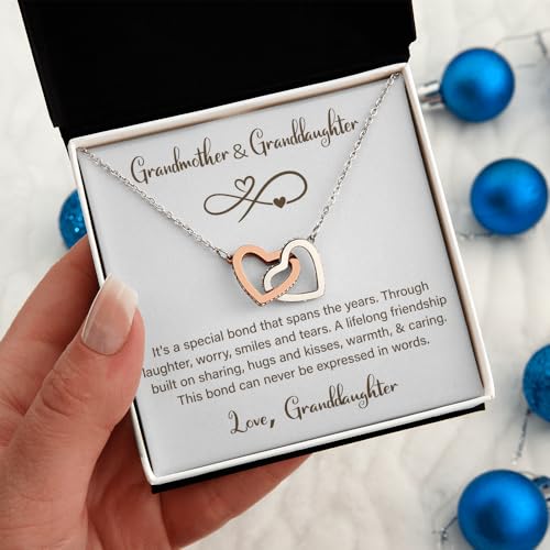 New Grandma Necklace Gifts From Granddaughter, First Time Grandma To Be Jewelry With Message Card And Stylish Box, Christmas Birthday Gifts For Great Grandmother4