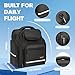 Flight Bag for Pilots, Pilot Bag for Aviation Headset with Padded Protection, Fits Aviation Headset, iPad & Flight Accessories, Multiple Pockets & Shoulder Strap, Gift for Pilots, Black (Bag Only)
