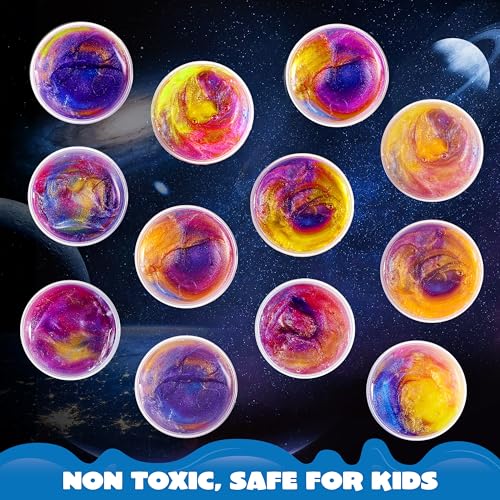 Image of JOYIN Slime Party Favors, 36 Pack Galaxy Slime Cup - Stretchy, Non-Sticky, Mess-Free, Stress Relief, and Safe - Toys for Girls and Boys - Classroom Reward, Party Supplies, Halloween