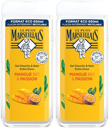 Gel Douche Le Petit Marseillais Peau Sèche Mangue sans Colorant