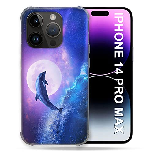 Coque iPhone 14 Plus dauphin protégeant l'appareil photo arrière