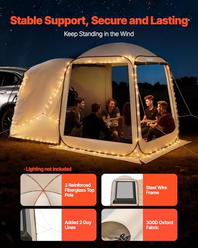 VEVOR SUV Tailgate Tent 6x6