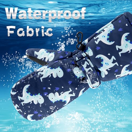 Image of BAVST Winter Kids Waterproof Gloves for Boys Girls Snow Ski Toddler Baby Mittens Outdoor for Infant Teens 1-5T