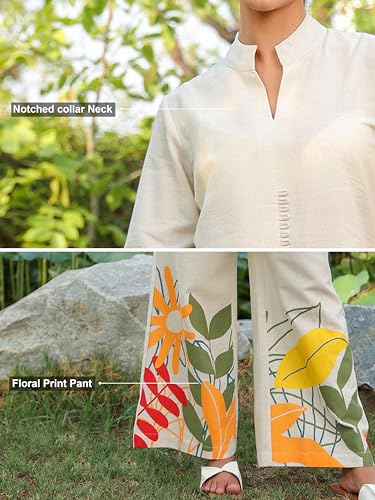 Image of TRENDMALLS Women's Cotton Digital Printed Co Ords Set for Women