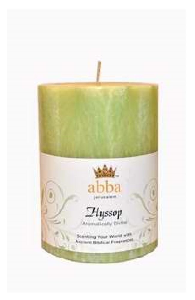Candle Hyssop 3 x 4 Pillar Green