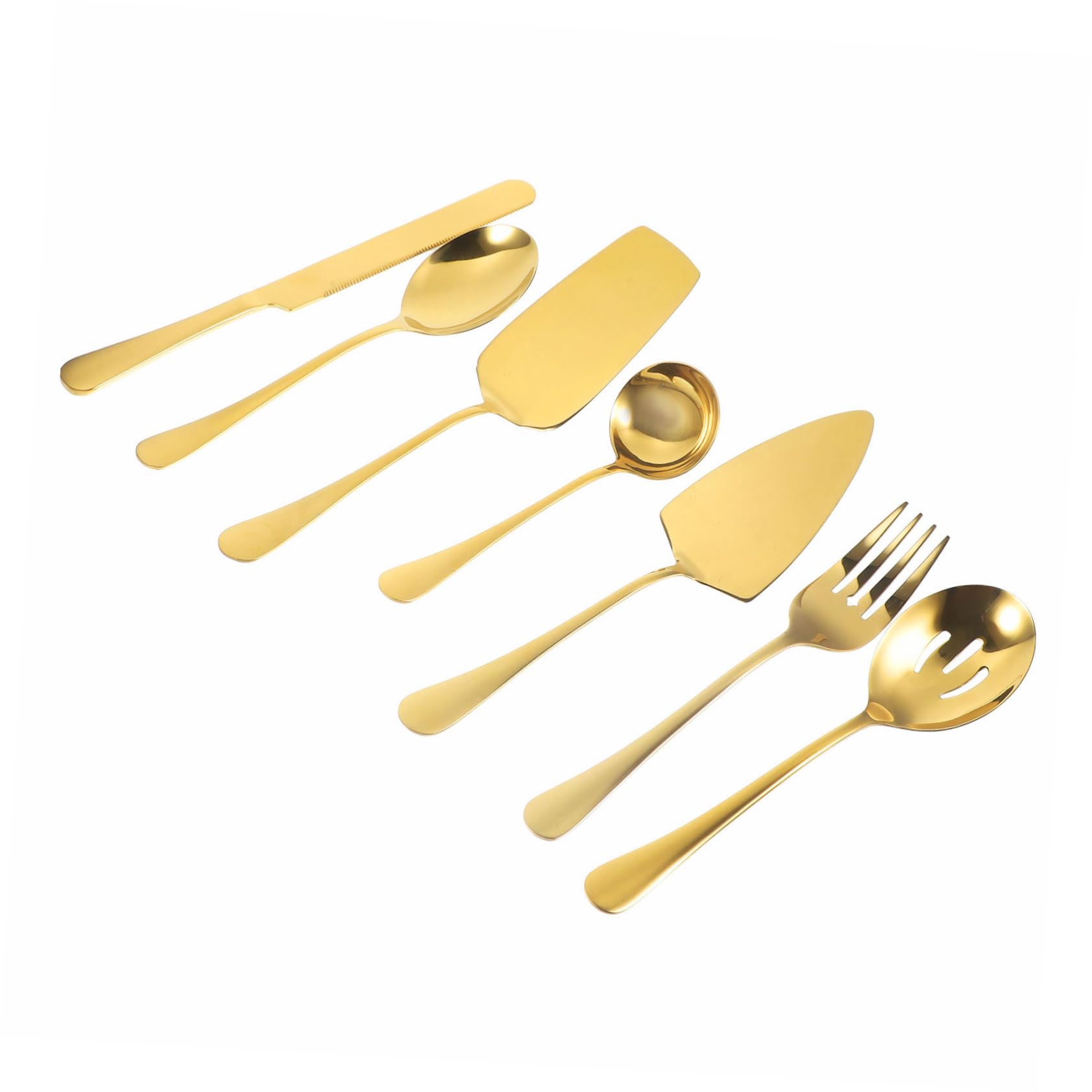 Pelle fourchette et cuillère à gâteau en acier inoxydable moderne