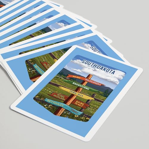 Baraja de poker Lantern Press South Dakota, 52 cartas miniatura 5