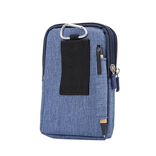 Cell Phone Belt Clip Pouch for Men Cell Phone Waist Bag Blue - Image 3