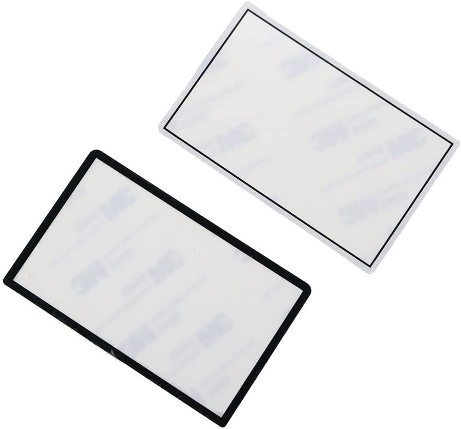 Top Screen Frame Lens Cover LCD Screen Protector Film for Nintend New 3DS Console (White)