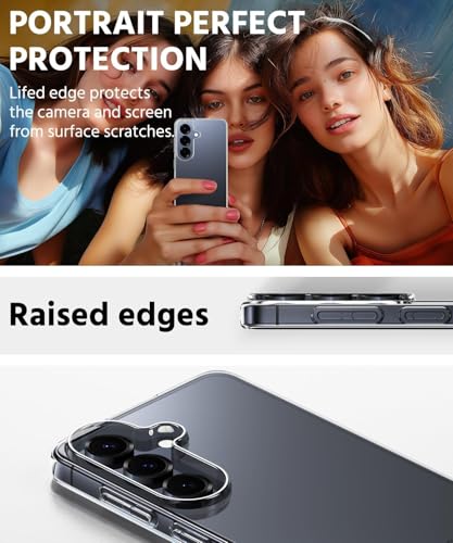 Image of REALCASE Silicone Samsung S26 5G Back Cover Case, Scratch Resistant Protective Crystal Clear Transparent Shock Proof Bumper Back Cover Case for Samsung Galaxy S26 5G