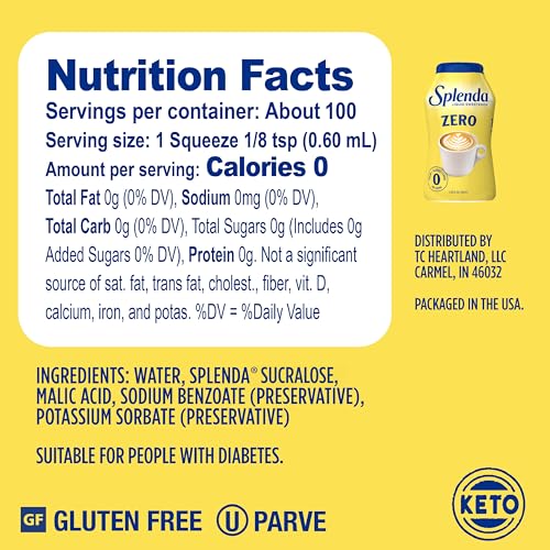 Image of SPLENDA Zero Liquid No Calorie Sweetener, Original 1.68 Fl Oz