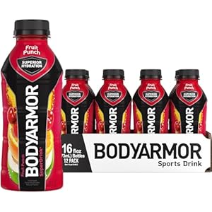 Bodyarmor sports drink sports beverage fruit punch coconut water hydration natural flavors with vitamins potassium packed electrolytes perfect for athletes 16 fl oz pack of 12  urban country home decor