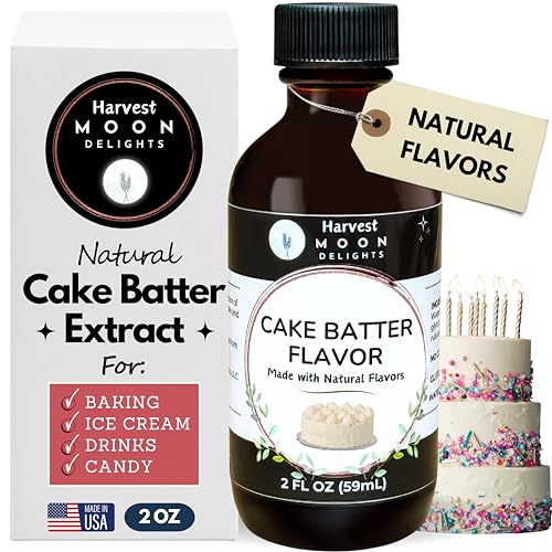 Natural Cake Batter Extract - 2 oz - Water-Soluble - By Harvest M...
