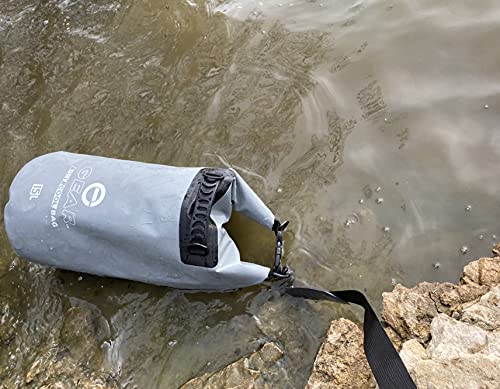 Enthusiast Gear Dry Bag Floating Cooler - Roll Top Insulated Backpack – Portable, Collapsible, Waterproof With Padded Shoulder Strap - Perfect For Kayaking Fishing Beach Hiking -15L #TOP2