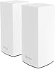 Linksys Velop MX10600 Tri-Band Whole Home Mesh WiFi 6 System AX5300 - WiFi Router, Extender, Booster up to 6000 sq ft, 4x Faster Speed 100 Devices, MU-MIMO & Parental Controls - White , Pack of 2
