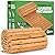 Zyppio Roll-Out Garden Pathway, 8’ Long, Straight, Weather-Resistant Walkway for Outdoor Patios, Gardens, Beach Boardwalks, and Wedding Party Events, Natural Cedar Hardwood